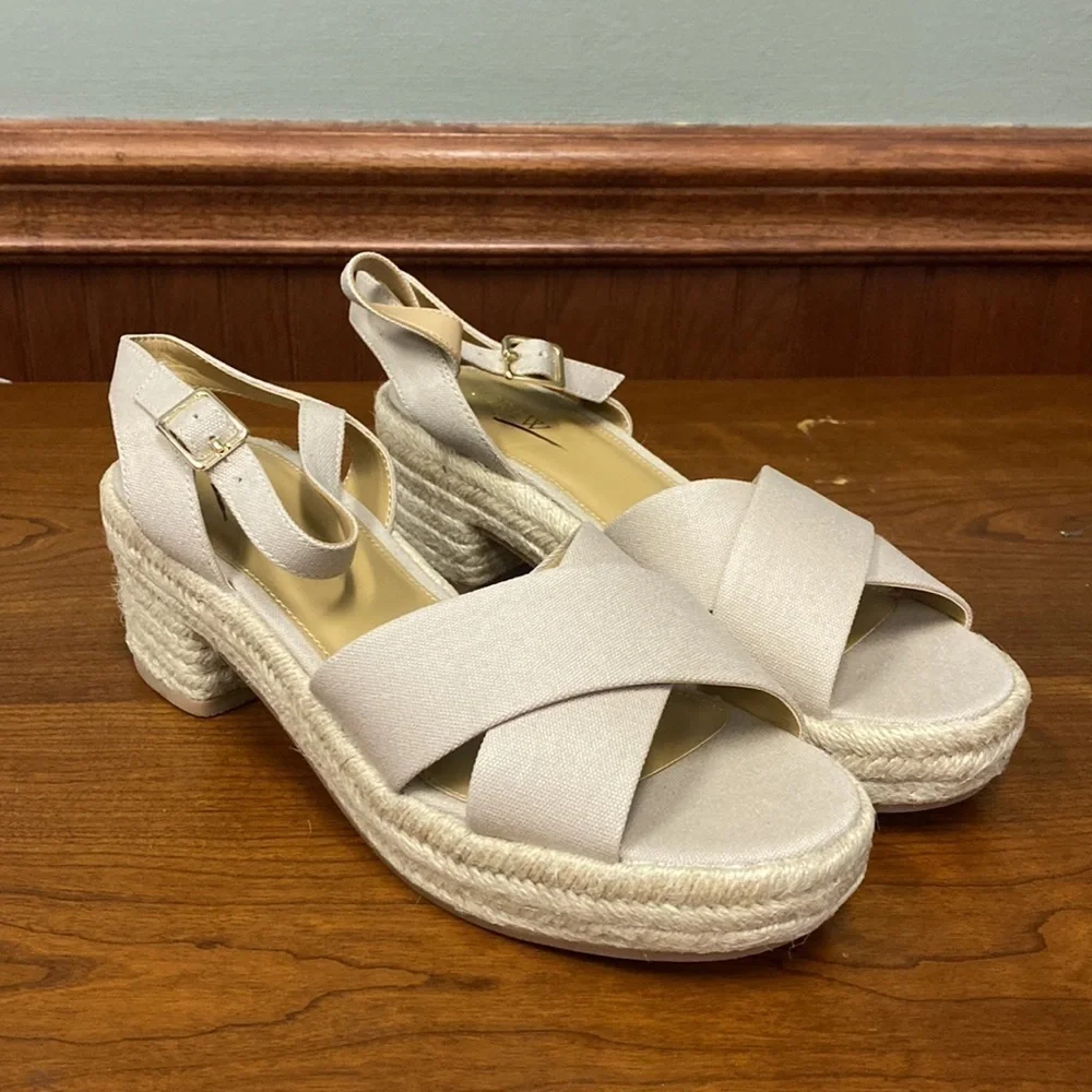 J Crew Platform espadrille sandals BN857